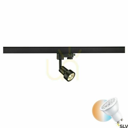 Sprawdź Reflektor do szynoprzewodu SLV PURI 3-fazowy GU10 50W czarny 153560