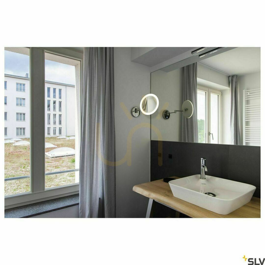 Wyświetl Kinkiet łazienkowy LED SLV MAGANDA WL chrom biały 4,8W IP44 CCT 1004971 Kinkiet łazienkowy LED SLV MAGANDA WL chrom biały 4,8W IP44 CCT 1004971