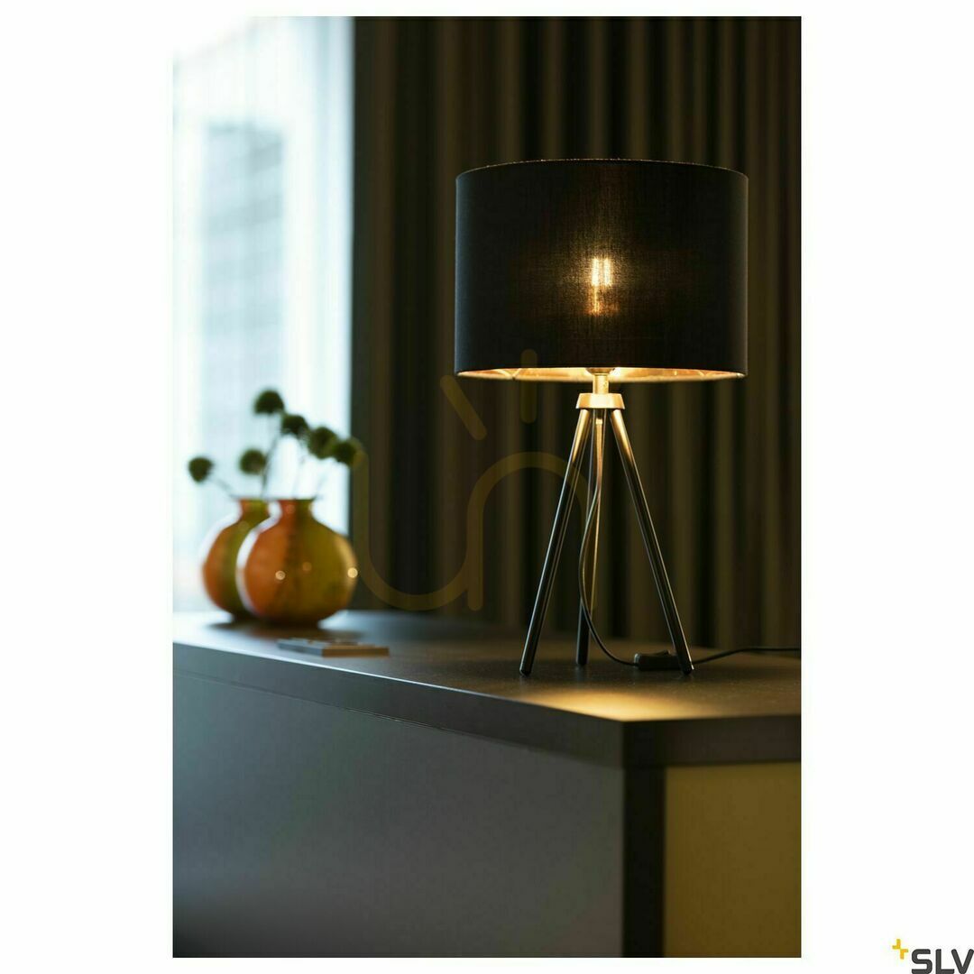 Sprawdź Lampa stołowa SLV FENDA podstawa czarna E27 40W aluminium 155540 Lampa stołowa SLV FENDA podstawa czarna E27 40W aluminium 155540