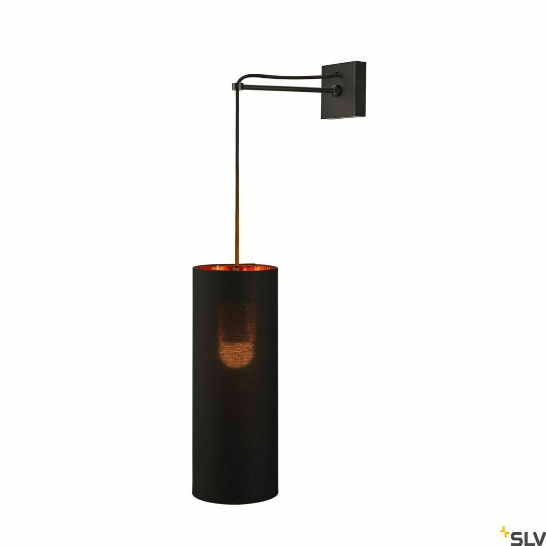 Obejrzyj Abażur SLV FENDA czarno-miedziany 15x40 cm 156152 Abażur SLV FENDA czarno-miedziany 15x40 cm 156152