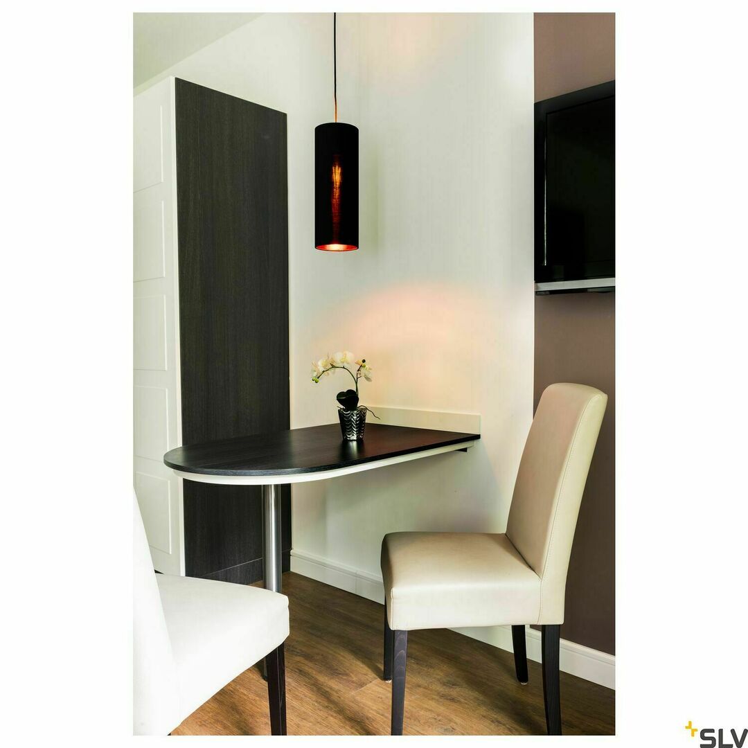 Wyświetl Abażur SLV FENDA czarno-miedziany 15x40 cm 156152 Abażur SLV FENDA czarno-miedziany 15x40 cm 156152