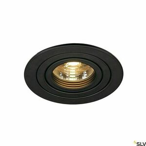Oprawa wpuszczana SLV NEW TRIA 1 czarna GU10 50W 230V 113490 small 2