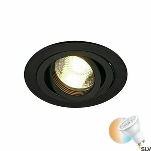 Oprawa wpuszczana SLV NEW TRIA 1 czarna GU10 50W 230V 113490 small 0