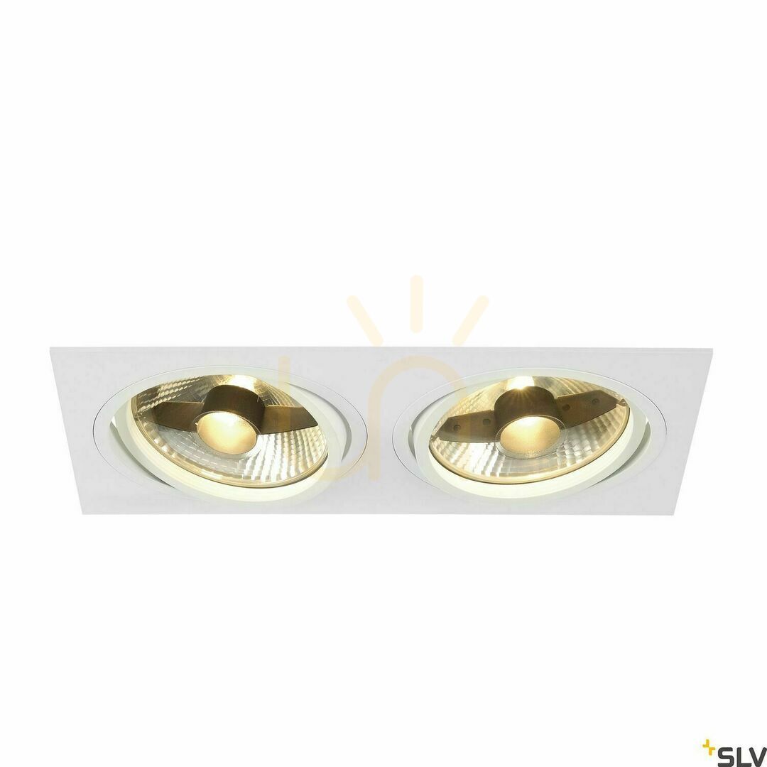 Pokaż Oprawa wpuszczana SLV NEW TRIA 2 ES111 biała 75W 230V 113841 Oprawa wpuszczana SLV NEW TRIA 2 ES111 biała 75W 230V 113841
