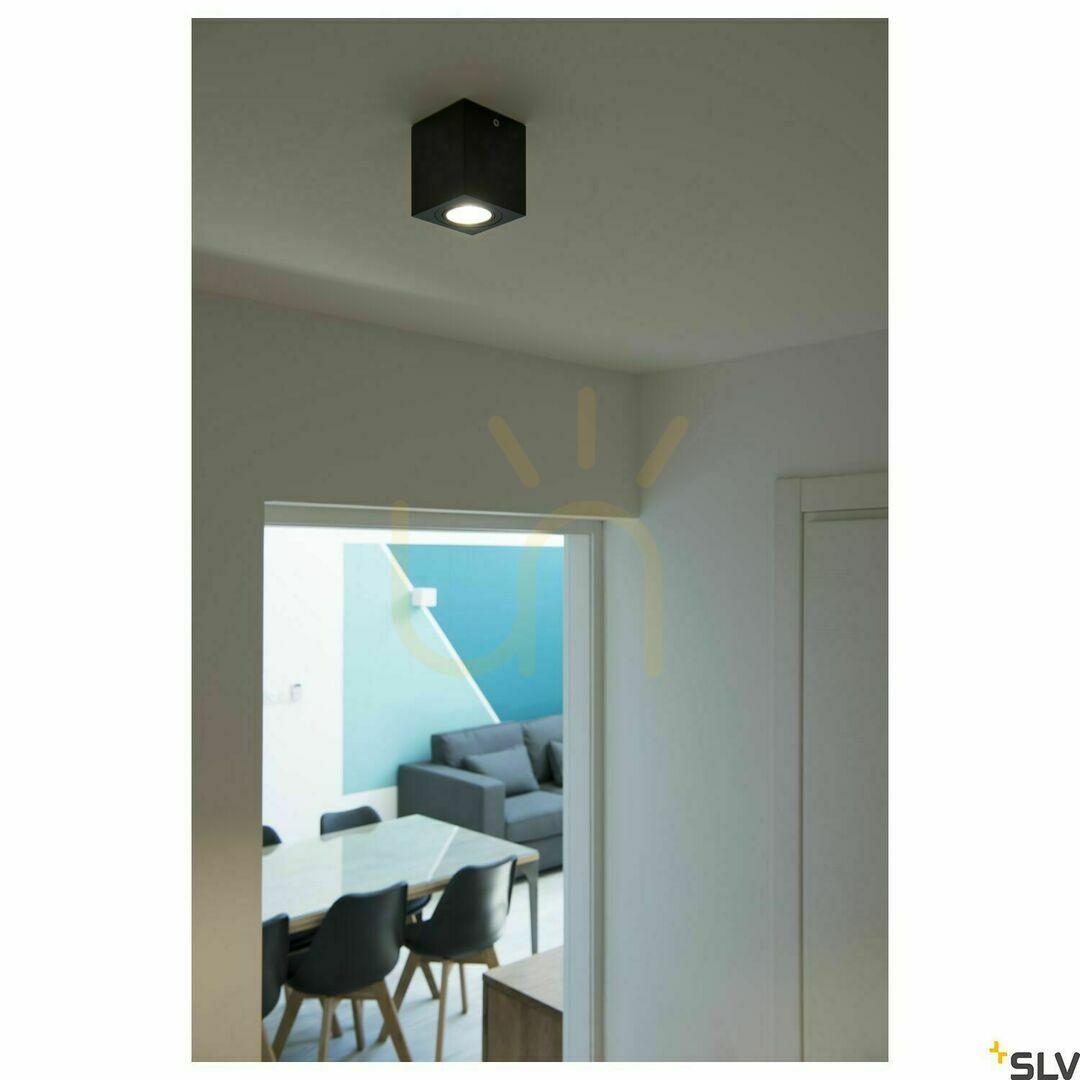 Obejrzyj Lampa sufitowa SLV TRILEDO SQUARE CL 113940 czarna LED 7,6W 3000K 640 lm Lampa sufitowa SLV TRILEDO SQUARE CL 113940 czarna LED 7,6W 3000K 640 lm