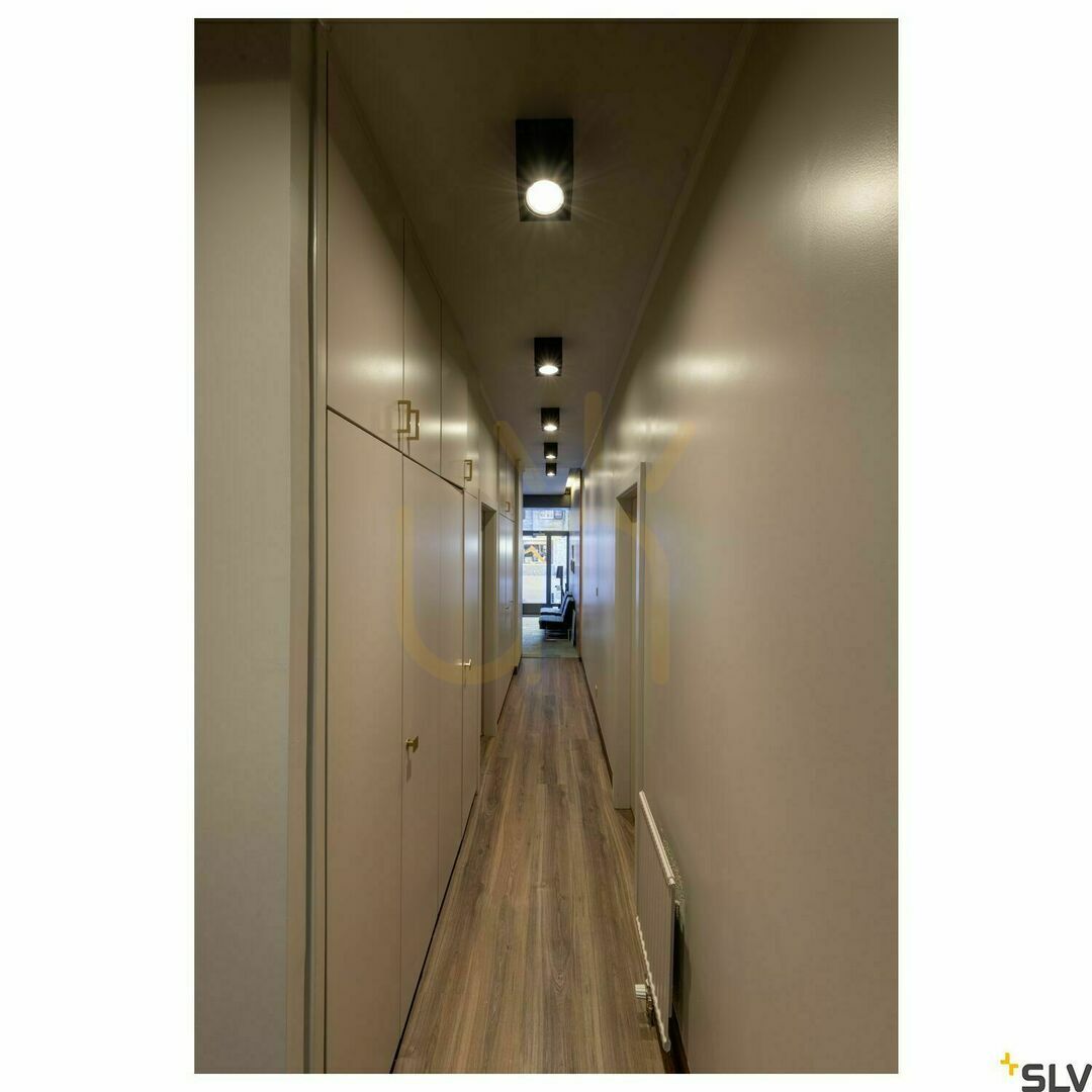 Pokaż Lampa sufitowa SLV TRILEDO SQUARE CL 113940 czarna LED 7,6W 3000K 640 lm Lampa sufitowa SLV TRILEDO SQUARE CL 113940 czarna LED 7,6W 3000K 640 lm