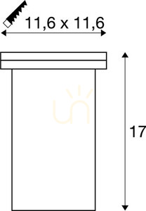 Oprawa wpuszczana zewnętrzna SLV DASAR EXACT GU10 stal nierdzewna 35W IP67 228434 small 2
