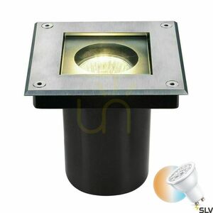 Oprawa wpuszczana zewnętrzna SLV DASAR Square GU10 35W stal nierdzewna IP67 229374 small 0