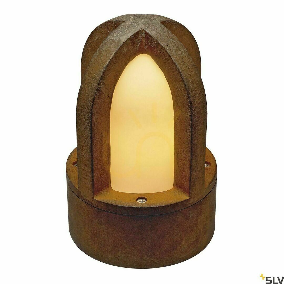 Zobacz Słupek oświetleniowy SLV RUSTY CONE 229430 rdzawy IP55 E27 40W stal FeCSi Słupek oświetleniowy SLV RUSTY CONE 229430 rdzawy IP55 E27 40W stal FeCSi