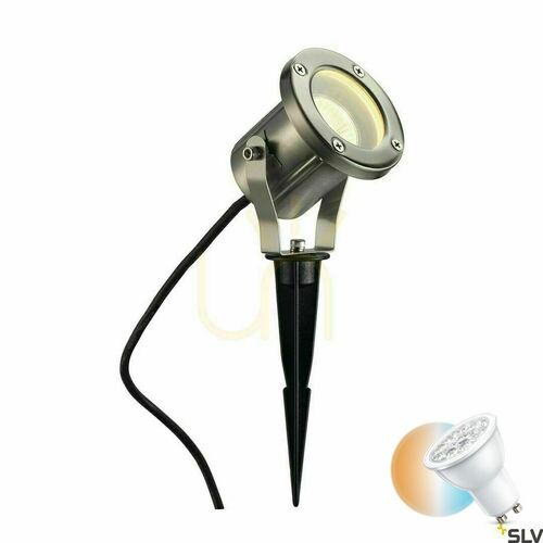 Sprawdź Reflektor zewnętrzny SLV Nautilus Spike 229740 stal nierdzewna IP55 GU10 25W