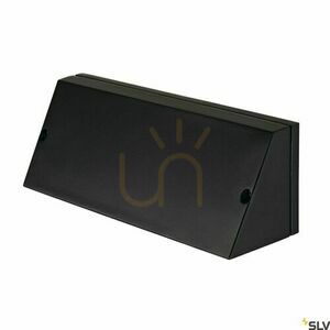 Lampa ścienna zewnętrzna SLV PEMA czarna szkło IP44 15W 230030 small 1