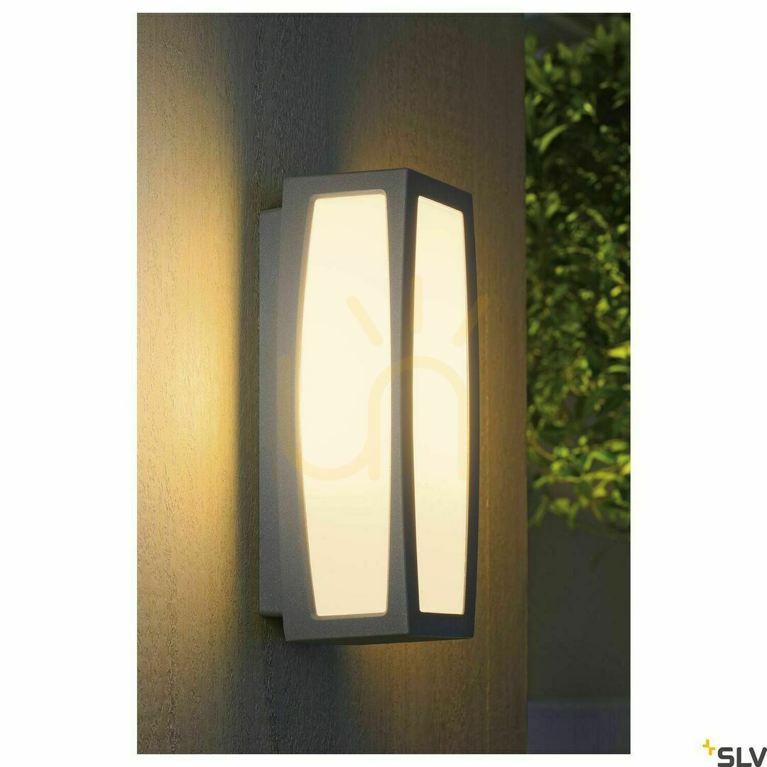 Obejrzyj Kinkiet zewnętrzny SLV MERIDIAN szary aluminium IP54 25W 230044 Kinkiet zewnętrzny SLV MERIDIAN szary aluminium IP54 25W 230044