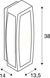 Lampa ogrodowa ścienna SLV MERIDIAN BOX z czujnikiem ruchu szara IP54 230084 5 Lampa ogrodowa ścienna SLV MERIDIAN BOX z czujnikiem ruchu szara IP54 230084 small 5