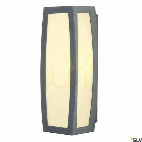 Sprawdź Lampa ogrodowa ścienna SLV MERIDIAN BOX z czujnikiem ruchu antracyt IP54 230085