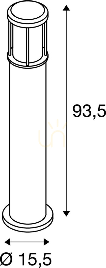 Obejrzyj Słupek oświetleniowy SLV OTOS GLAS antracyt IP43 15W 93,5 cm 230465 Słupek oświetleniowy SLV OTOS GLAS antracyt IP43 15W 93,5 cm 230465
