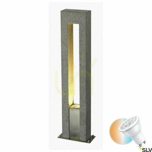 Sprawdź Słupek oświetleniowy SLV ARROCK ARC granit szary IP44 70,5 cm 231420