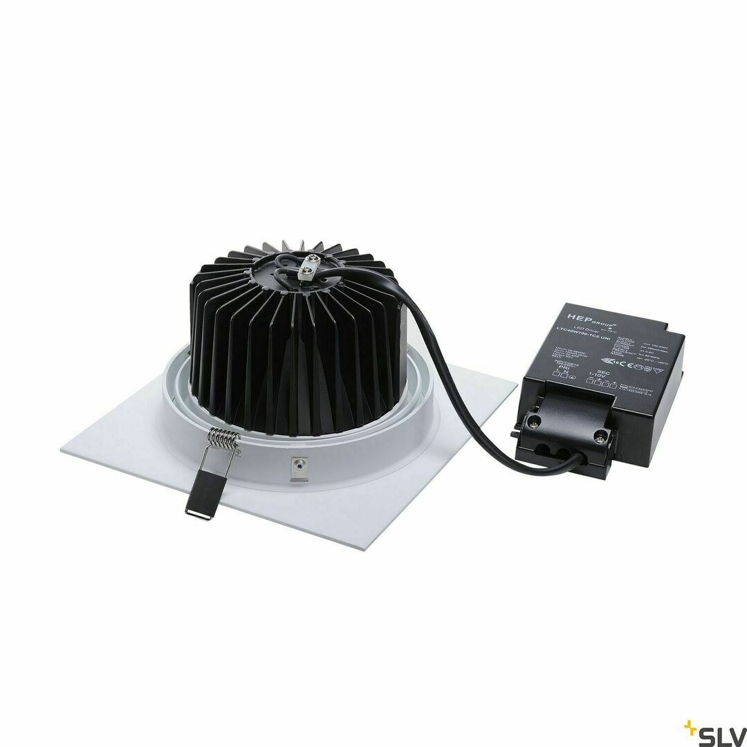 Zobacz Oprawa wpuszczana SLV NEW TRIA 1 SET biała 29W 2700K 2500lm 114281 Oprawa wpuszczana SLV NEW TRIA 1 SET biała 29W 2700K 2500lm 114281