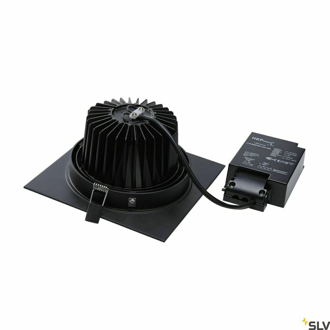 Zobacz Oprawa wpuszczana SLV NEW TRIA 1 SET czarna LED 29W 3000K 114290 Oprawa wpuszczana SLV NEW TRIA 1 SET czarna LED 29W 3000K 114290