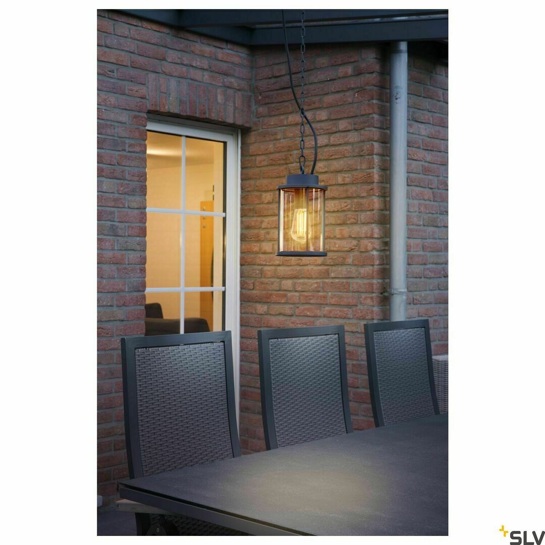 Obejrzyj Lampa wisząca zewnętrzna SLV PHOTONIA antracyt IP44 E27 60W 232065 Lampa wisząca zewnętrzna SLV PHOTONIA antracyt IP44 E27 60W 232065