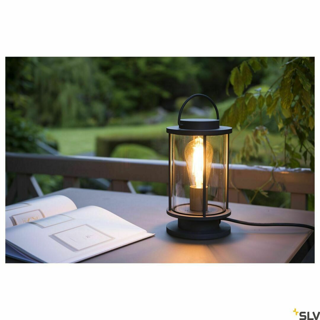 Wyświetl Lampa zewnętrzna stojąca SLV PHOTONIA antracyt E27 IP44 60W 232095 Lampa zewnętrzna stojąca SLV PHOTONIA antracyt E27 IP44 60W 232095