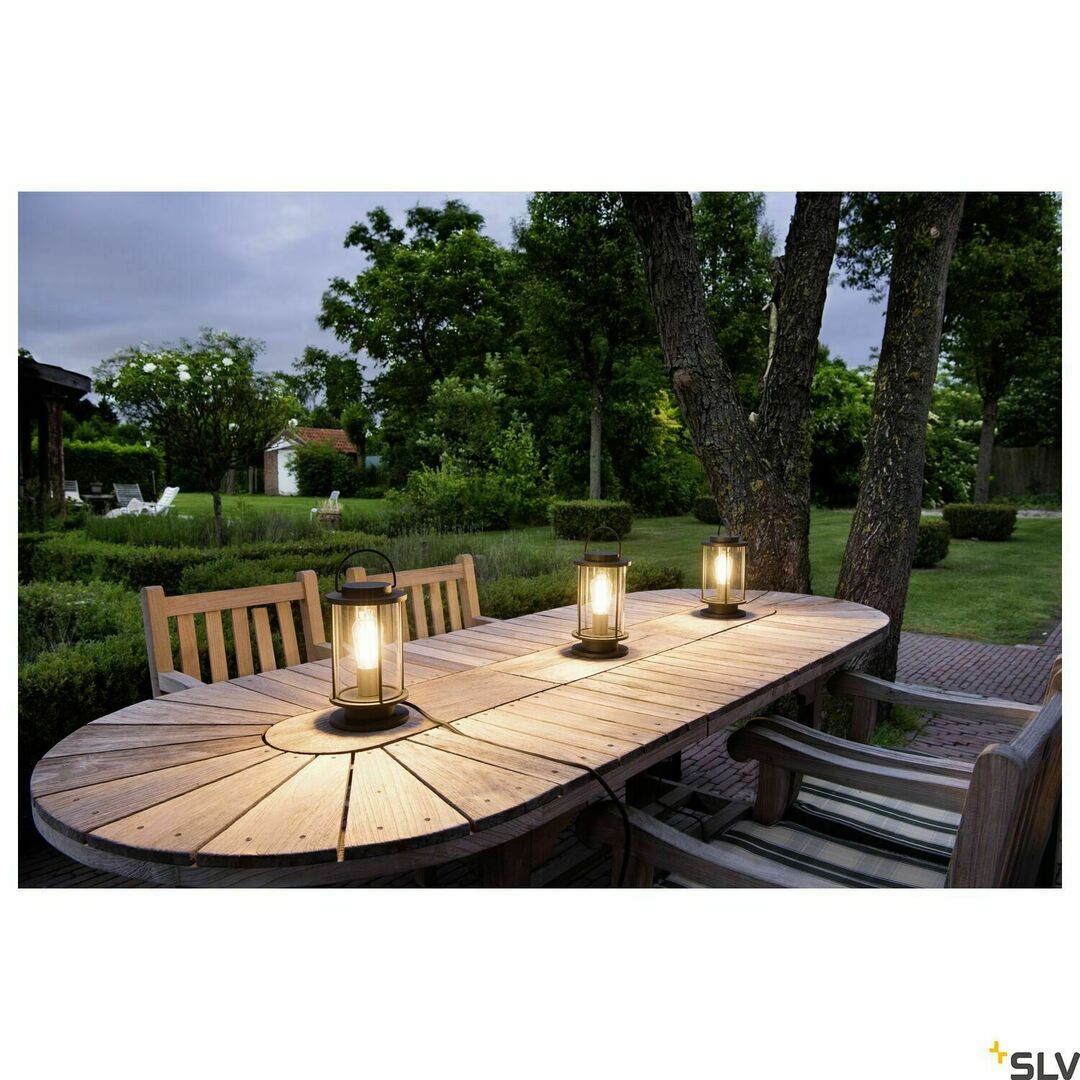 Pokaż Lampa zewnętrzna stojąca SLV PHOTONIA antracyt E27 IP44 60W 232095 Lampa zewnętrzna stojąca SLV PHOTONIA antracyt E27 IP44 60W 232095