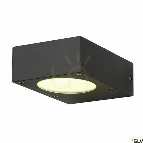 Sprawdź Lampa ścienna zewnętrzna SLV QUADRASYL WL 15 antracyt IP44 232285