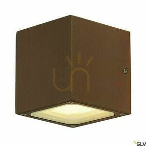 Lampa ścienna zewnętrzna SLV SITRA CUBE rdzawa IP44 232537 small 0