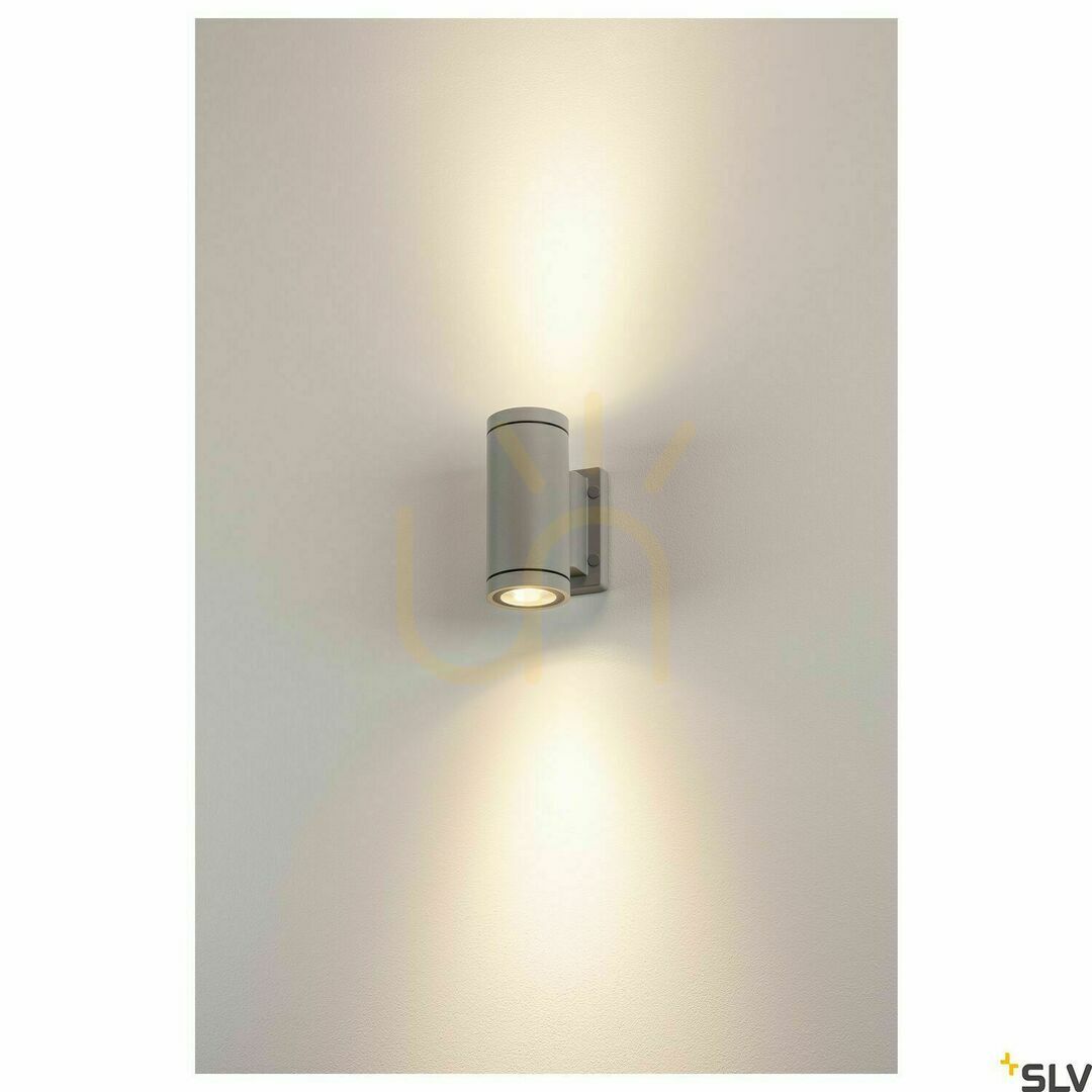 Wyświetl Kinkiet zewnętrzny SLV MYRA 233114 szary aluminium IP55 up/down 35W Kinkiet zewnętrzny SLV MYRA 233114 szary aluminium IP55 up/down 35W