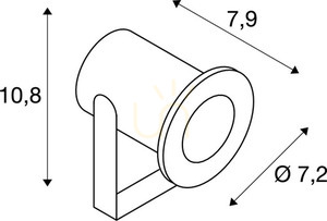 Reflektor zewnętrzny wpuszczany SLV DASAR Projector LED PRO stal nierdzewna 233571 small 4