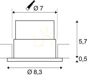 Oprawa wpuszczana zewnętrzna SLV PATTA-F 114440 czarna LED 11W 3000K IP65 okrągła 3 Oprawa wpuszczana zewnętrzna SLV PATTA-F 114440 czarna LED 11W 3000K IP65 okrągła small 3