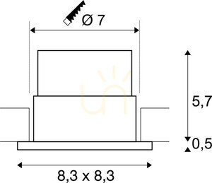 Oprawa wpuszczana zewnętrzna SLV PATTA-F biała 11W 3000K IP65 114451 small 4