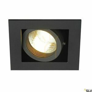 Oprawa wpuszczana SLV KADUX 1 GU10 czarna kwadratowa maks. 50 W przechył 30° otwór 8x8 cm 115510 small 0