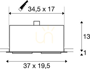 Oprawa wpuszczana SLV KADUX 2 ES111 czarna 230V 115550 small 4