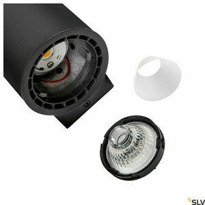 Kinkiet SLV SUPROS 78 up/down, czarny, 2 × 9 W LED 1400 lm 3000K, wiązka 60°, Ø 7,6 × 20,1 cm, 116340 small 1