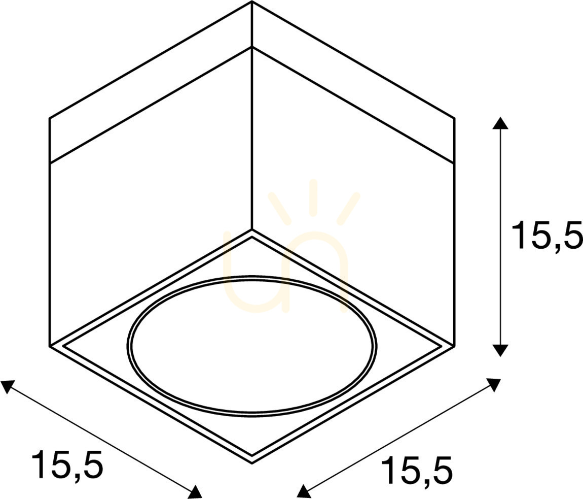 Wyświetl Lampa sufitowa SLV KARDAMOD ES111 biała 15,5 cm 75W 117101 Lampa sufitowa SLV KARDAMOD ES111 biała 15,5 cm 75W 117101