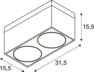Lampa sufitowa SLV KARDAMOD ES111 czarna stal 75W 117110 small 5