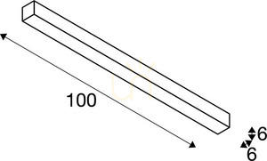 Lampa sufitowa SLV Q-LINE CL czarna 46W 4000K 100cm 1000689 small 3