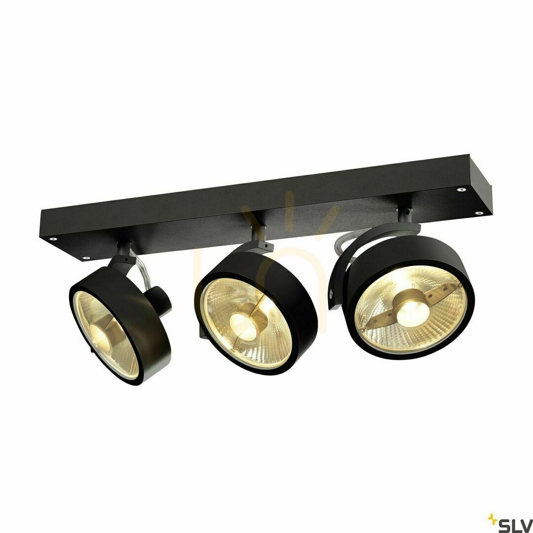 Pokaż Oprawa wpuszczana SLV KALU 1000704 czarna 75W QPAR111 aluminium Oprawa wpuszczana SLV KALU 1000704 czarna 75W QPAR111 aluminium