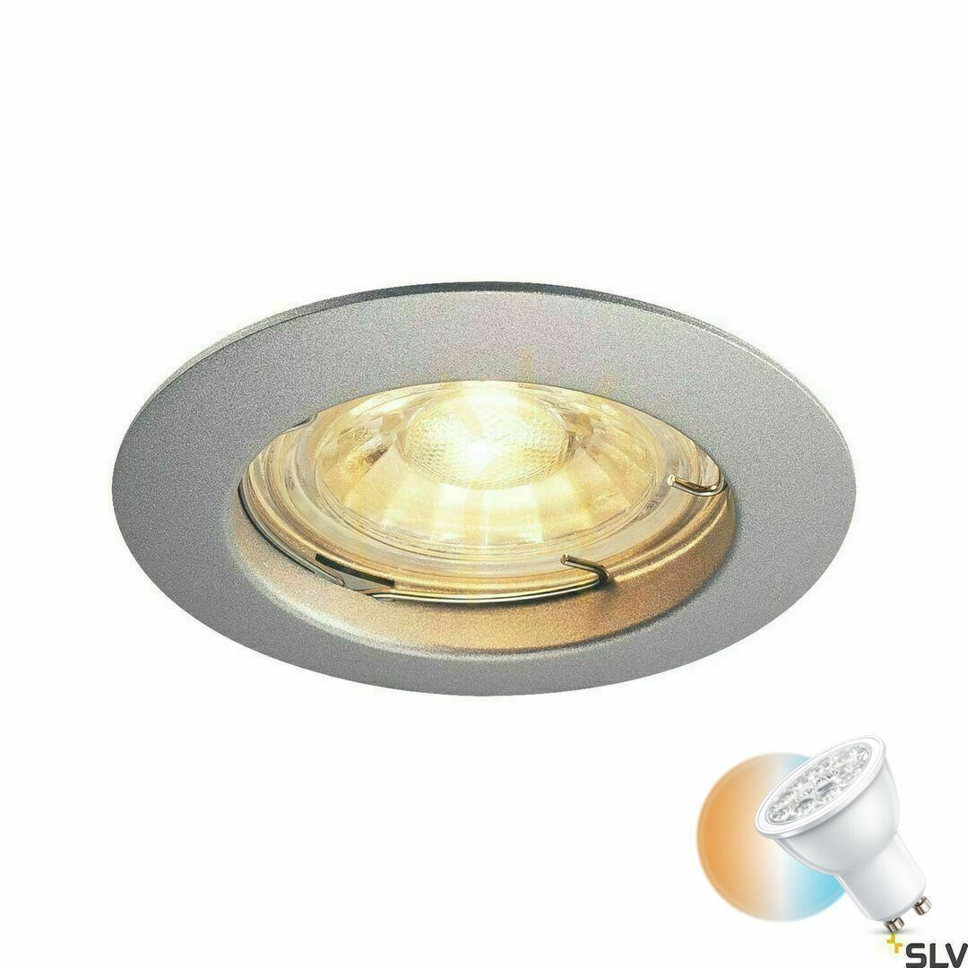 Sprawdź Oprawa wpuszczana SLV PIKA 1000717 szara GU10 50W 230V IP20 Oprawa wpuszczana SLV PIKA 1000717 szara GU10 50W 230V IP20