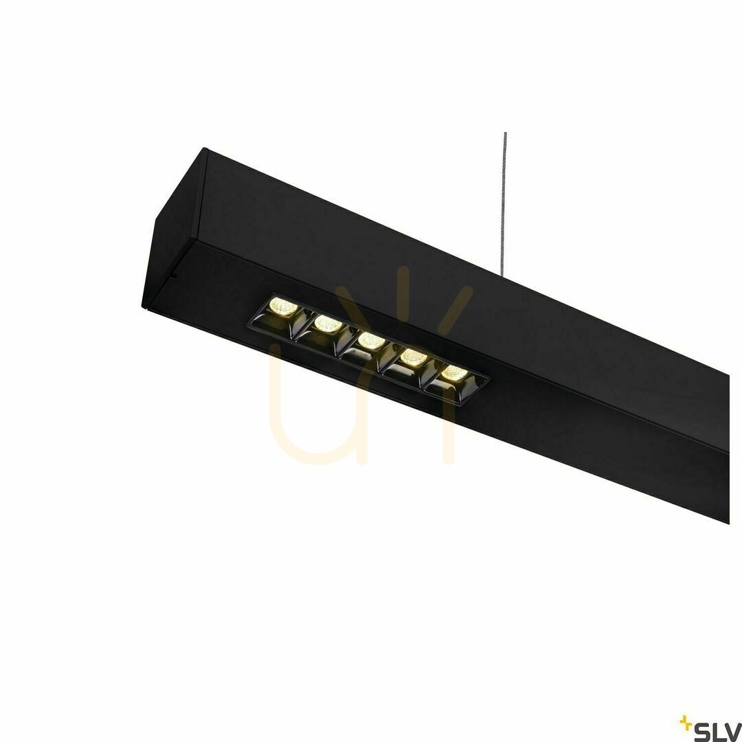 Obejrzyj Lampa wisząca SLV Q-LINE PD czarna 46W 4000K 100cm 1000933 Lampa wisząca SLV Q-LINE PD czarna 46W 4000K 100cm 1000933