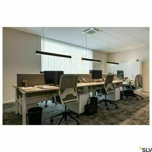 Lampa wisząca SLV GLENOS II LED czarna 105 cm 43W 3000K 1001400 small 2