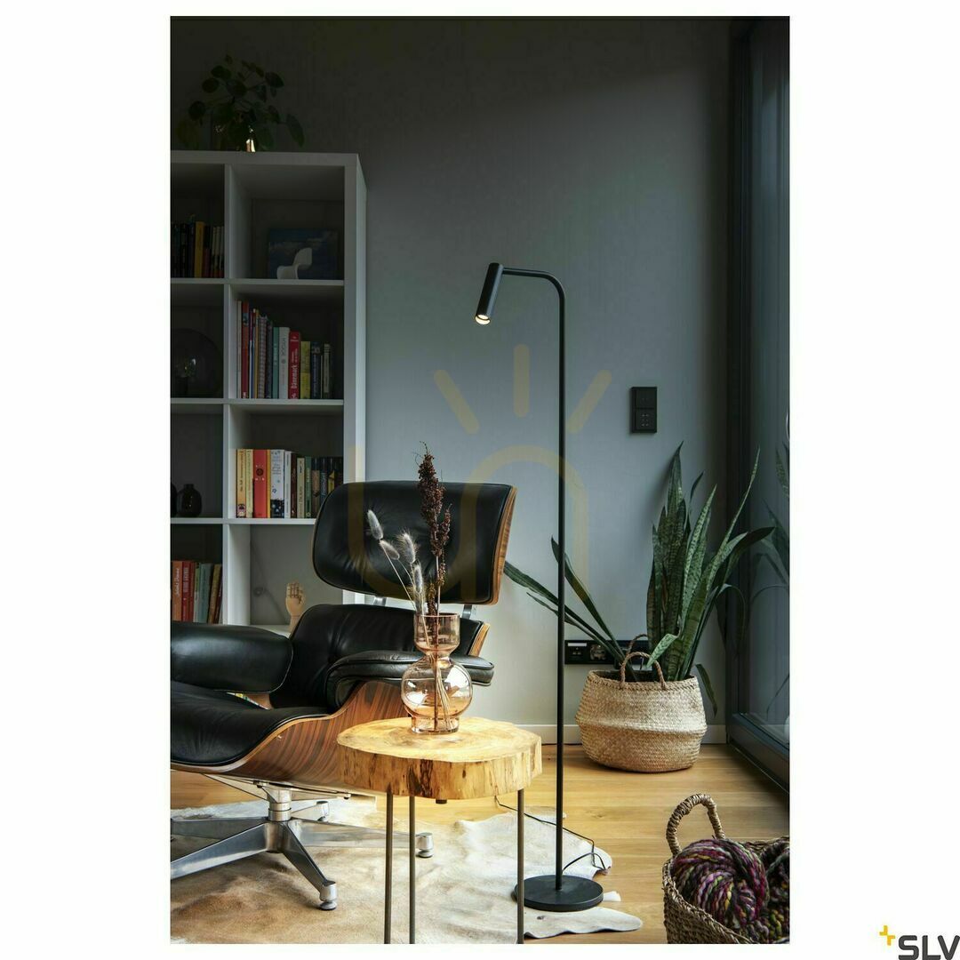 Wyświetl Lampa podłogowa SLV KARPO FL czarna LED 6,2W 3000K 360 lm 1001463 Lampa podłogowa SLV KARPO FL czarna LED 6,2W 3000K 360 lm 1001463