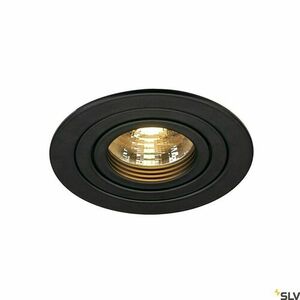 Oprawa wpuszczana SLV NEW TRIA 1 czarna GU10 50W 111710 2 Oprawa wpuszczana SLV NEW TRIA 1 czarna GU10 50W 111710 small 2