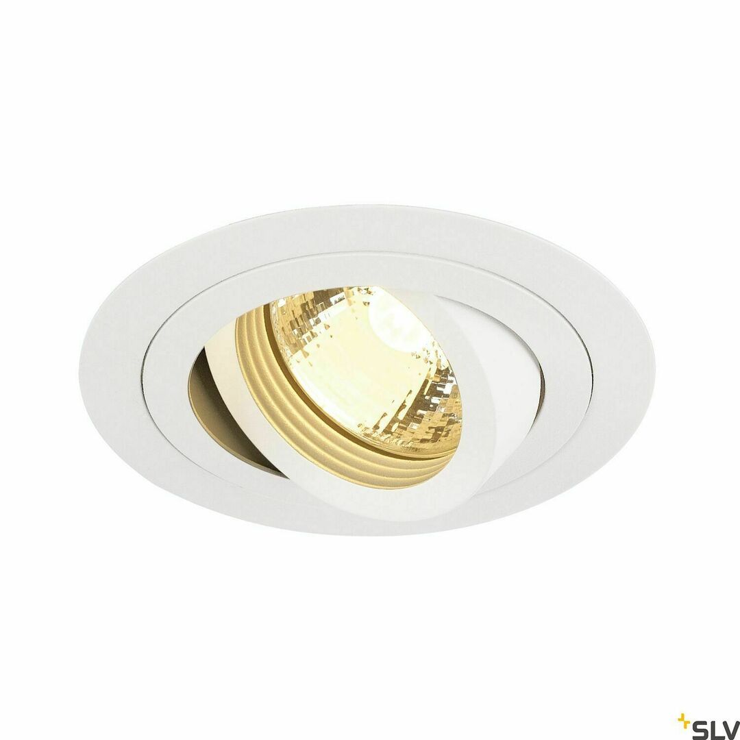 Sprawdź Oprawa wpuszczana SLV NEW TRIA 1 biała GU10 50W 230V 111711 Oprawa wpuszczana SLV NEW TRIA 1 biała GU10 50W 230V 111711