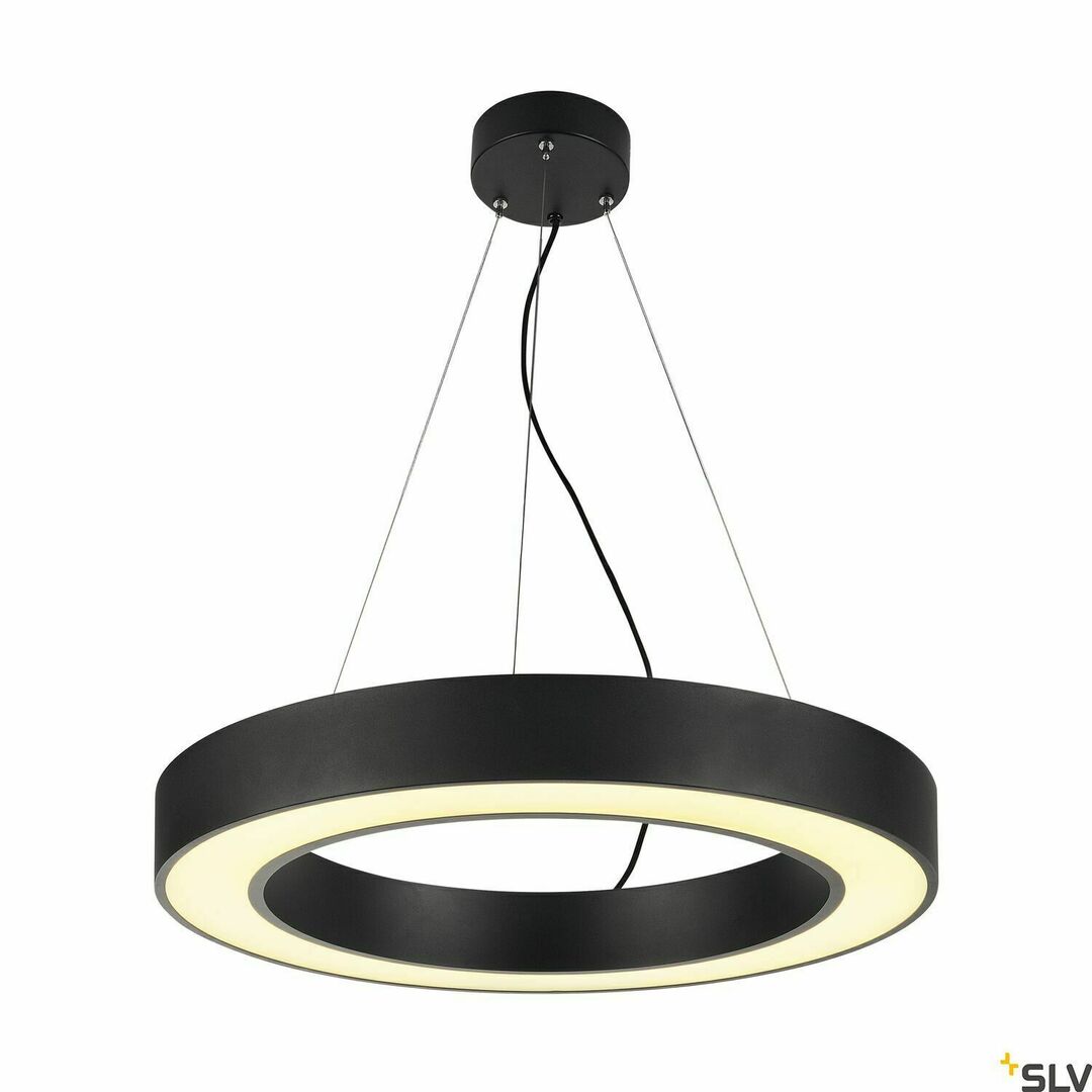 Sprawdź Lampa wisząca SLV MEDO RING 60 czarna LED 33W 3000K 133840 Lampa wisząca SLV MEDO RING 60 czarna LED 33W 3000K 133840