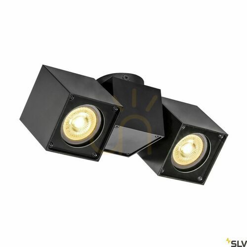 Sprawdź Oprawa natynkowa SLV ALTRA DICE CW 1002215 czarna, 2×GU10, na sufit i ścianę