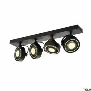 Oprawa wpuszczana SLV KALU 1002023 czarna aluminium 60 cm ES111 75W small 1