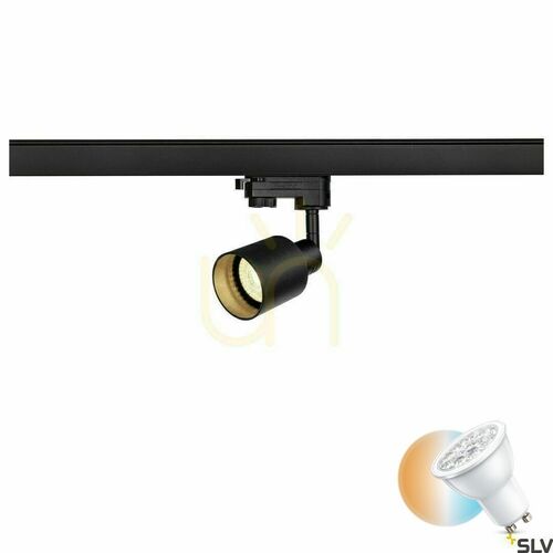 Sprawdź Reflektor do szynoprzewodu 3-fazowego SLV PURI Track czarny GU10 10W 1001871