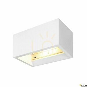 Lampa natynkowa ścienna SLV PLASTRA QT-DE12 biała gipsowa 20W 1002238 small 1
