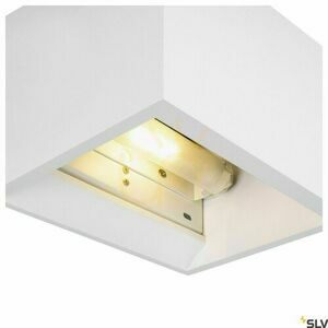 Lampa natynkowa ścienna SLV PLASTRA QT-DE12 biała gipsowa 20W 1002238 small 2